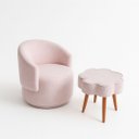 Ver imagem 1 de Kit Poltrona Mais Puff Flor Orgânica e Aconchegante