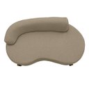 Ver imagem 5 de Sofá Curvo Pé de Madeira 2 Lugares Feijão Forma Orgânica Linho