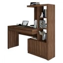 Ver imagem 4 de Mesa Escrivaninha 2 Portas 1 Gaveta para Computador Homework Nogal - Panorama Móveis