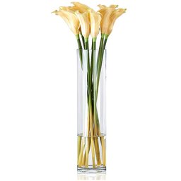 Vaso Vidro Cilindro Grande Comprido 40x14cm Transparente - 2
