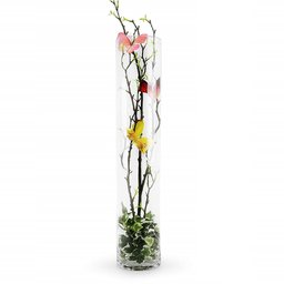 Vaso Vidro Cilindro Grande Comprido 40x14cm Transparente - 3