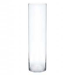 Vaso Vidro Cilindro Grande Comprido 40x14cm Transparente - 1