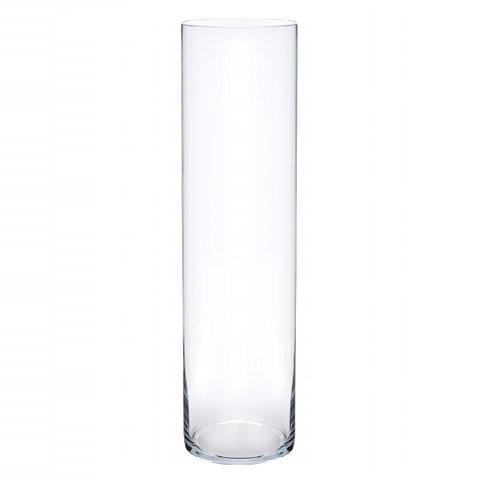 Vaso Vidro Cilindro Grande Comprido 40x14cm Transparente