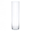 Ver imagem 1 de Vaso Vidro Cilindro Grande Comprido 40x14cm Transparente