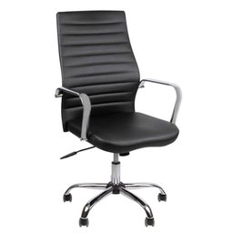 Cadeira Giratória Presidente Clark Stillo Home - Preta - 1