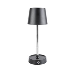 Luminária Mesa Led 3 Tons Usb Touch Retrátil Luna 10cmx10cmx28cm Preta - 1
