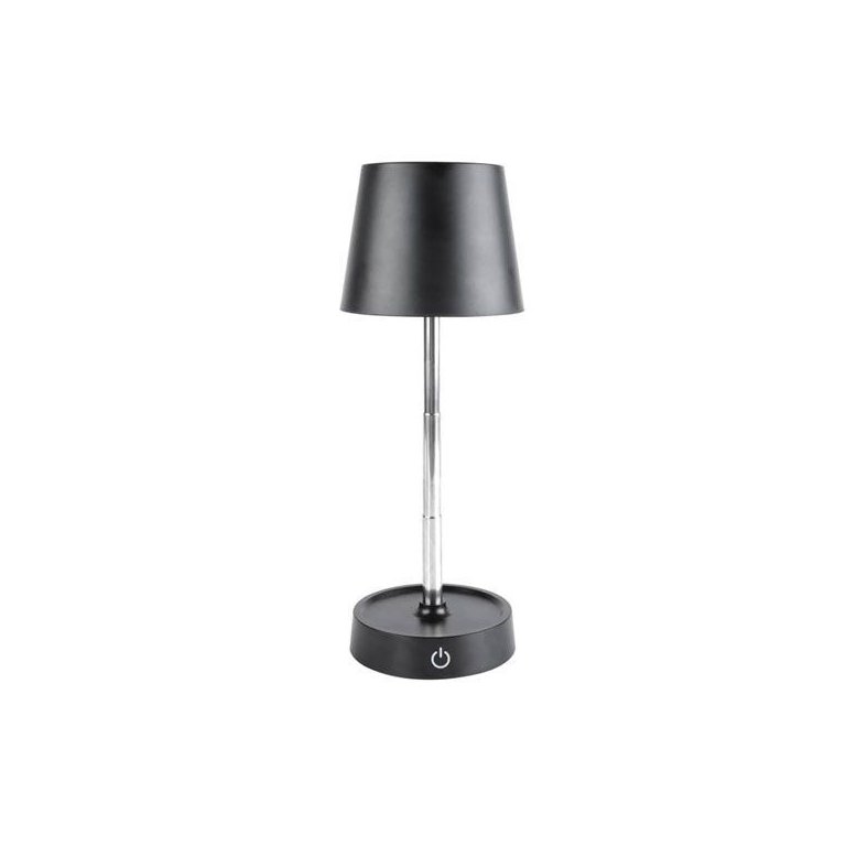 Luminária Mesa Led 3 Tons Usb Touch Retrátil Luna 10cmx10cmx28cm Preta
