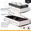 Ver imagem 5 de Cama Box Baú com Colchão de Espuma D33 Ortobom Airtech 100 + Auxiliar Unique Solteiro 88cm