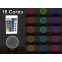 Ver mais imagens de Luminária Led 3D Beatles Rock 16 Cores e Controle 2