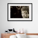 Ver imagem 1 de Quadro Horizontal Buda - 60x48cm:madeira Branca