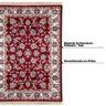 Tapete Decorativo Hubert 200x250 Vermelho/Off White - Gran Belo - 3