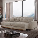 Ver imagem 2 de Sofá Retrátil 3 Lugares 250cm Linho Belize