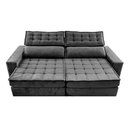 Ver imagem 5 de Sofá Retrátil e Reclinável 2,55m Cama inBox Big Star com SoftGel D40 Velupluma Cinza