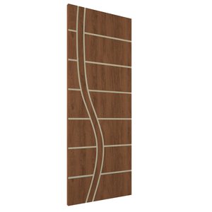 Folha de Porta Frisada R70ss 210x90cm 35mm Porta Interna:imbuia