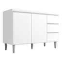 Ver imagem 1 de Balcão Gabinete Andreia S/tampo 100cm Ajl Móveis