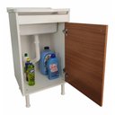 Ver imagem 4 de Tanque De Lavanderia 22 Litros Com Gabinete 100% MDF Cor:Madeirado