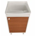 Ver imagem 2 de Tanque De Lavanderia 22 Litros Com Gabinete 100% MDF Cor:Madeirado