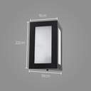 Ver imagem 3 de Arandela Triangular 2 Focos Alumínio - Interno ou Externo:preto