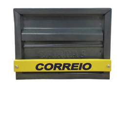 Caixa Correio Correspondência Carta Grade e Muro Vertical Cor Cinza - 3