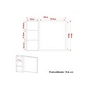 Ver imagem 2 de Gabinete de Banheiro Balcão Suspenso Bn3644 e Balcão C/ Rodízios Bn3643 80cm e Armário C/