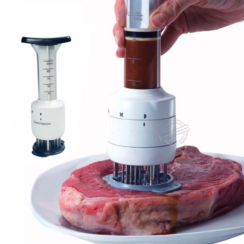 Amaciador De Carne WALFOS Grau Alimentício Aço Inoxidável  Agulha E Injector De Carne Marinada