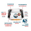 Ver imagem 2 de Tanque S/esfregador American Steel 50x40x20 30l Inox 304