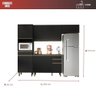 Cozinha Modulada 4 Peças 250x210 Vollare Fiorello Preto - 3
