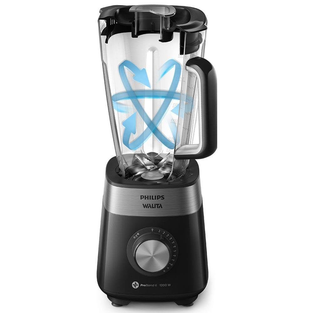 Liquidificador Philips Walita Ri2242 1200w com 12 Velocidades Preto 220v - 3