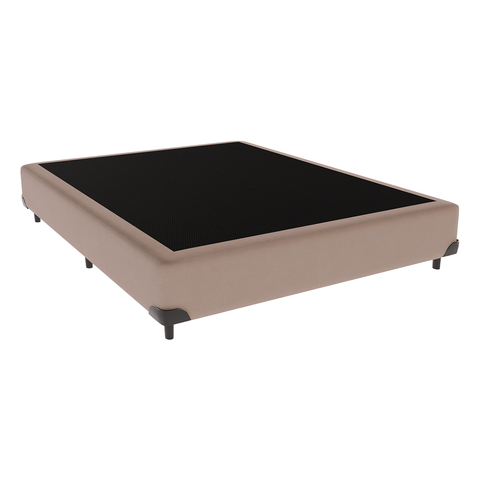 Cama Box Viúvo Suede Bege