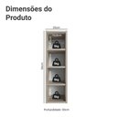 Ver imagem 3 de Adega 20cm com 4 Nichos Nice Madesa
