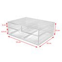 Ver mais imagens de Gaveteiro Acrílico Escritório Home Office 3 Gavetas Transparente Centauri Acrílicos GAV3-HO