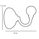 Ver imagem 3 de Cabide 22160 Ceramica Poa Preto Venus Victrix