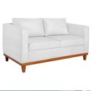 Ver imagem 2 de Sofá 3 Lugares Europa 180 cm Estilo Conforto e Elegância Suede Branco - Amarena Móveis