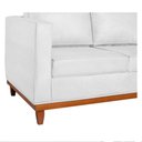Ver imagem 5 de Sofá 3 Lugares Europa 180 cm Estilo Conforto e Elegância Suede Branco - Amarena Móveis