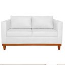 Ver imagem 4 de Sofá 3 Lugares Europa 180 cm Estilo Conforto e Elegância Suede Branco - Amarena Móveis