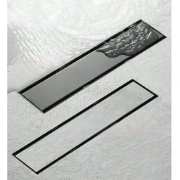 Ralo Linear Embralumi Oculto Invisível Piso Aço Inox 30x9cm - 4