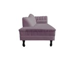 Ver imagem 5 de Recamier Decorativo Divã Amsterdã 147cm Lado Esquerdo Veludo Rosê