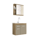 Ver imagem 2 de ​conjunto Banheiro Suspenso Santana 60cm Armário Completo Gabinete Cuba Espelheira