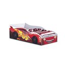 Ver imagem 2 de Cama Infantil Carro com Grade Carrinho 155x70 Vermelho