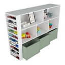 Ver imagem 4 de Organizador Infantil Natanael Baús Porta Carrinho MDF Verde Woodcore