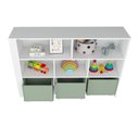 Ver imagem 3 de Organizador Infantil Natanael Baús Porta Carrinho MDF Verde Woodcore