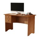 Ver imagem 1 de ESCRIVANINHA MESA DE COMPUTADOR 1.20m PARISE 2 GAVETAS TAMPO 18MM COR FREIJÓ RÚSTICO