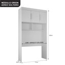 Ver imagem 6 de Guarda Roupa Solteiro Modulado 4 Portas 9 Gavetas 100% MDF Orion