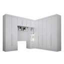 Ver imagem 2 de Guarda Roupa Solteiro Modulado 4 Portas 9 Gavetas 100% MDF Orion