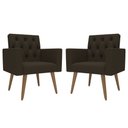 Ver imagem 1 de Kit 2 Poltronas para Sala Escritório Recepção Sala de Espera Thais Corino