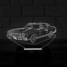 Luminária Led 3D Carro Abajur 7 - Branco - 1