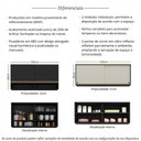 Ver imagem 3 de Kit Armário Cozinha Aéreo 105cm e Aéreo 120cm com Portas de Vidro Multimóveis Mp2293