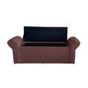Ver imagem 3 de Kit Dubaí Cabeceira de Cama Box Casal e Recamier Baú Solteiro 90 Cm Suede Rosê Eli Móveis