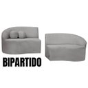Ver imagem 5 de Sofá Orgânico Palermo 4 Lugares 210cm + Puff Bouclê - Sofa Store:bouclê Cinza