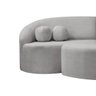 Sofá Orgânico Palermo 4 Lugares 210cm + Puff Bouclê - Sofa Store:bouclê Cinza - 4